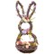 Northlight Floral Grapevine Bunny Shaped Easter Basket Decoration - 21"